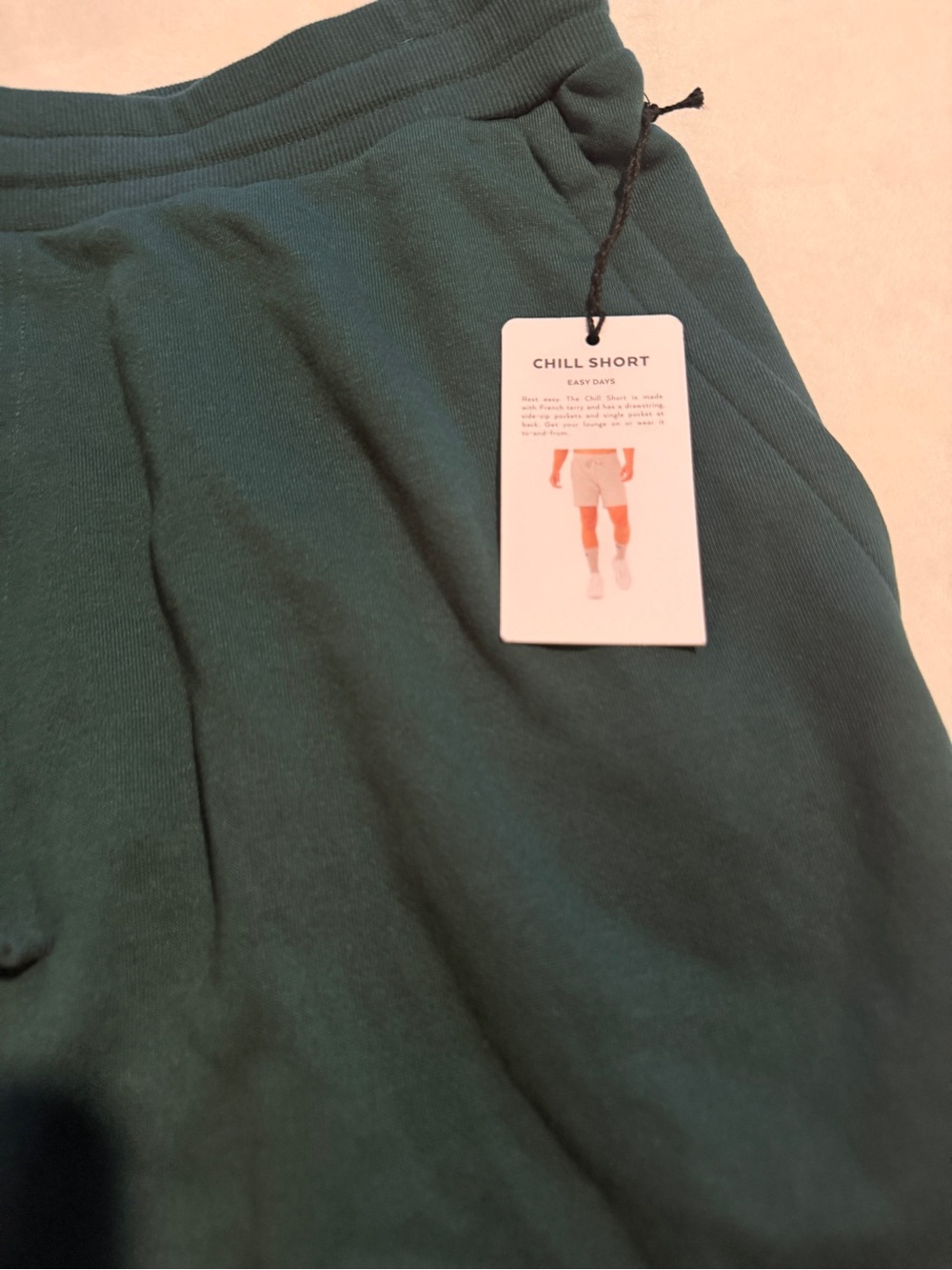 ALO Yoga Men's Deep Teal Athletic Drawstring Shorts - Picture 7 of 9